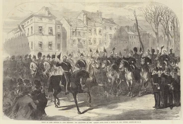 Entry of King Leopold II into Brussels, His Reception at the Laeken Gate